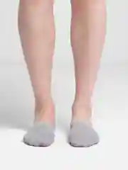 Серый меланж следки мужские, короткие
