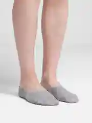Серый меланж следки мужские, короткие