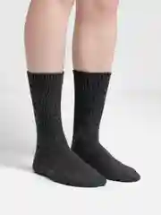Черный термоноски мужские из собачьей шерсти, зимние