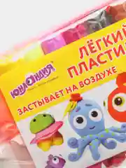 Пластилин супер лёгкий воздушный застывающий 24 цвета, 240 г, 3 стека