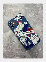Синий меланж чехол KAWS для iPhone 14 Pro