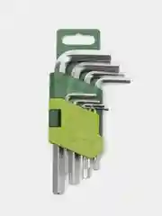 Набор шестигранников(Г-обр) 9 шт, коротких (1.5,2,2.5,3,4,5,6,8,10 мм), "Дело Техники"
