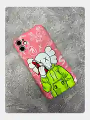 Коралловый меланж чехол KAWS для iPhone 14 Pro