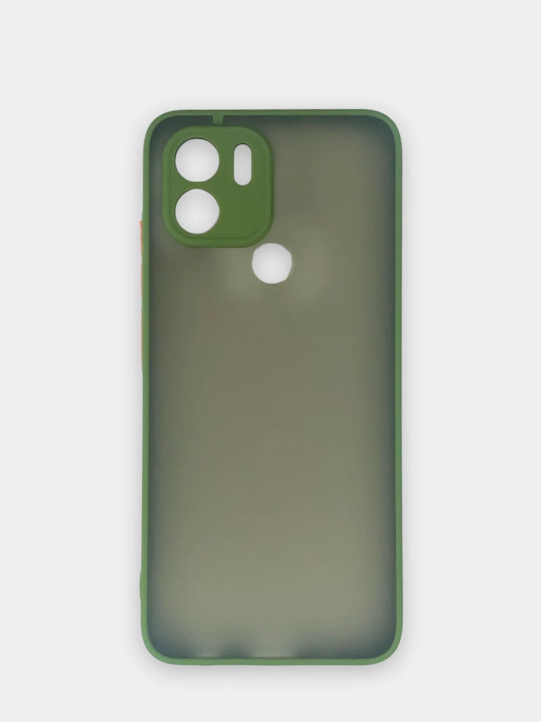 Лесной зеленый чехол Xiaomi Redmi A1 Plus / A1+, Сяоми Редми А1+ пластиковый матовый с цветными кнопками
