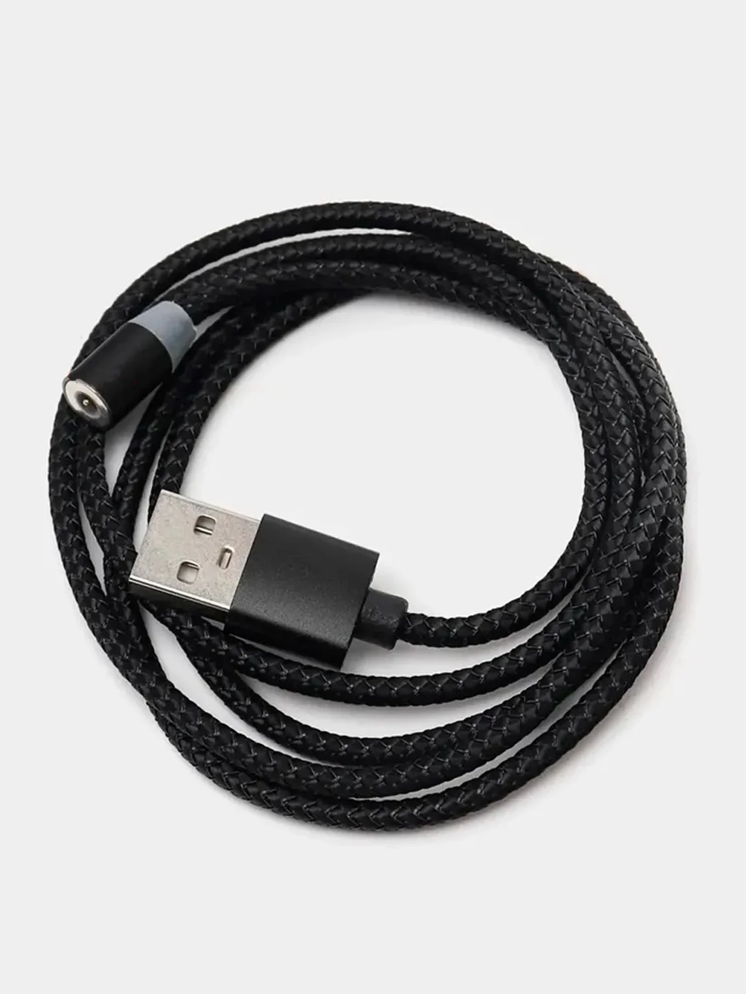 Индиго магнитный кабель для зарядки телефона, коннекторы: microUSB, Lightning, Type-C, адаптер