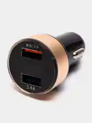 Карамельный автомобильное зарядное устройство, 2 USB, QC 3.0, быстрая зарядка, 2,4 А