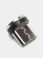 Серый меланж магнитный кабель для зарядки телефона, коннекторы: microUSB, Lightning, Type-C, адаптер