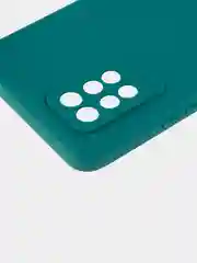 Зеленый силиконовый чехол BROSCORP для Infinix Note 10 Pro матовый тонкий, бортик вокруг камер