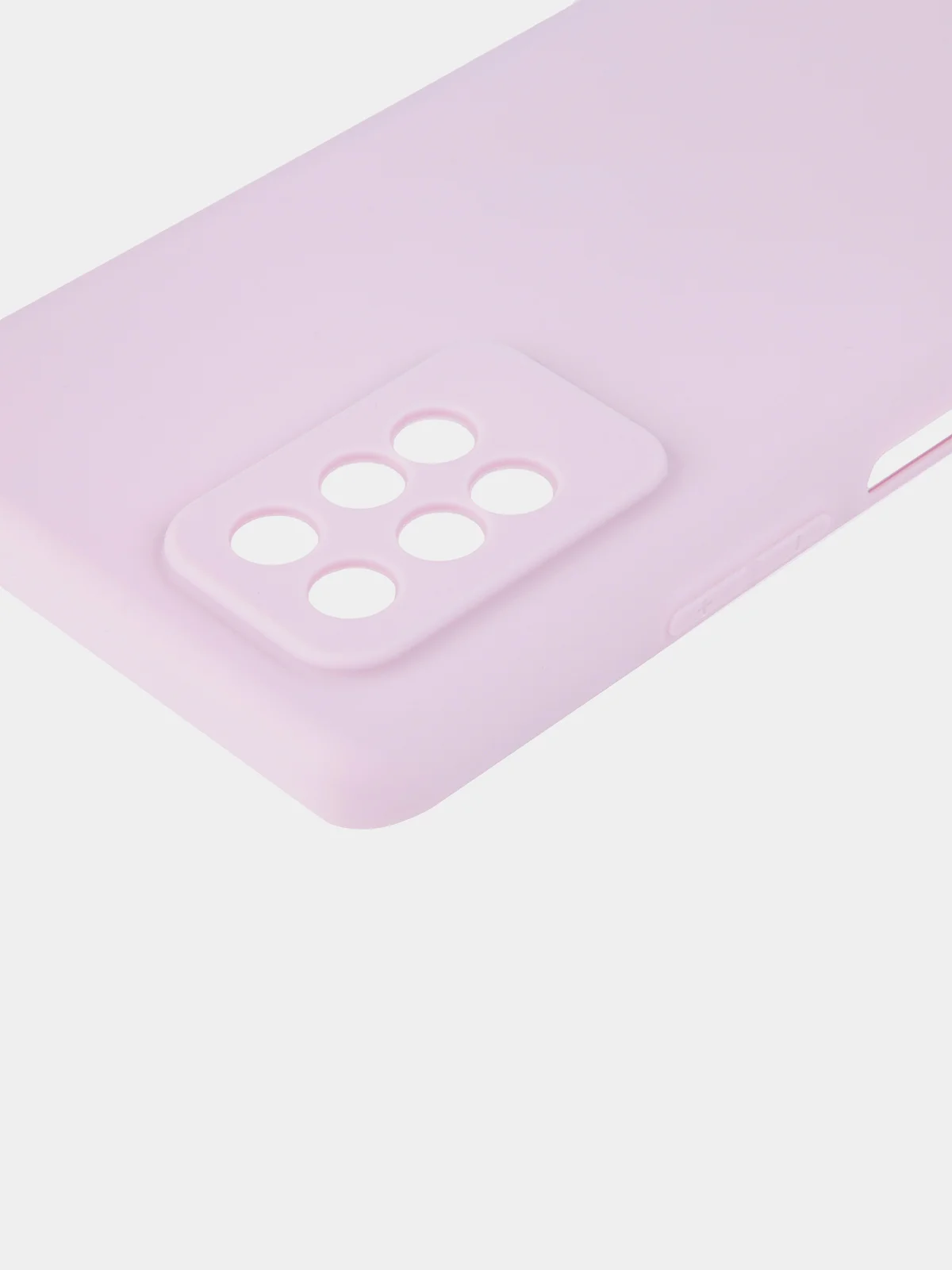 Фиолетовый силиконовый чехол BROSCORP для Infinix Note 10 Pro матовый тонкий, бортик вокруг камер