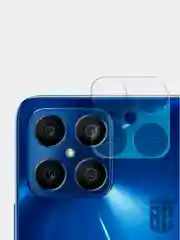 Стекло на камеру телефона BROSCORP Nova Y70/Y70 Plus/Y71, Honor X8 прозрачное закаленное