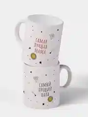 Конфетный парные кружки маме и папе, подарочный набор