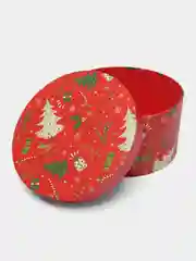Багровый коробка подарочная новогодняя