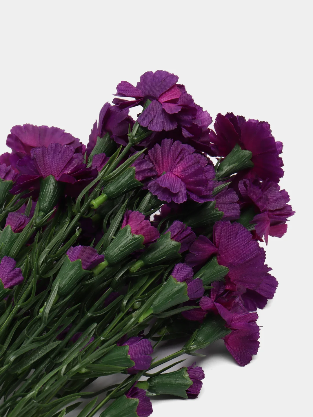 Фиолетовый искусственные цветы "Гвоздики кустовые", 5 веток в упаковке