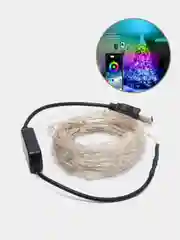 Гирлянда новогодняя светодиодная RGB управление со смартфона, для елки украшения для дома