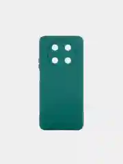 Тёмно-зелёный чехол BROSCORP для Huawei Nova Y90, тонкий, силиконовый, матовый, с бортиком вокруг камер