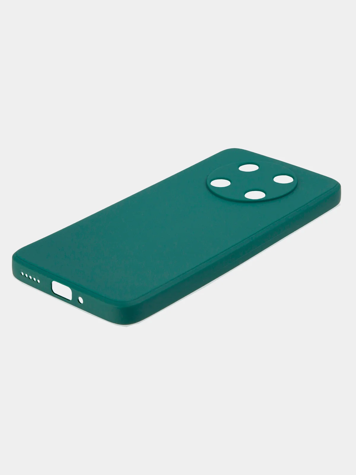 Тёмно-зелёный чехол BROSCORP для Huawei Nova Y90, тонкий, силиконовый, матовый, с бортиком вокруг камер