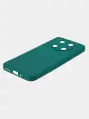 Тёмно-зелёный чехол BROSCORP для Huawei Nova Y90, тонкий, силиконовый, матовый, с бортиком вокруг камер