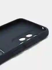 Темно-синий чехол Samsung Galaxy A33, Самсунг Галакси А33 5G силиконовый, с карманом для карты
