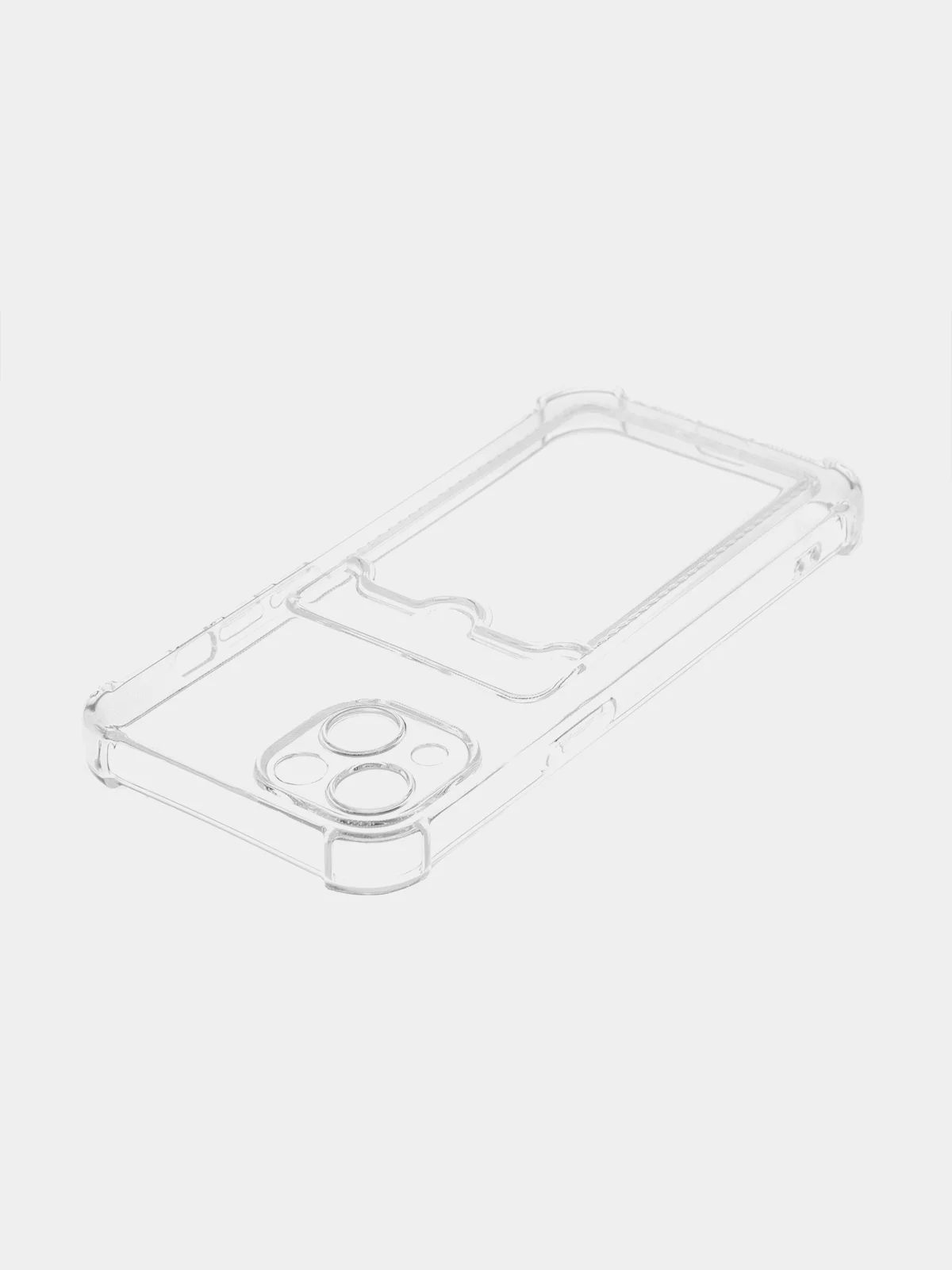 Белый противоударный чехол BROSCORP для Apple iPhone 13 силиконовый с усиленными углами