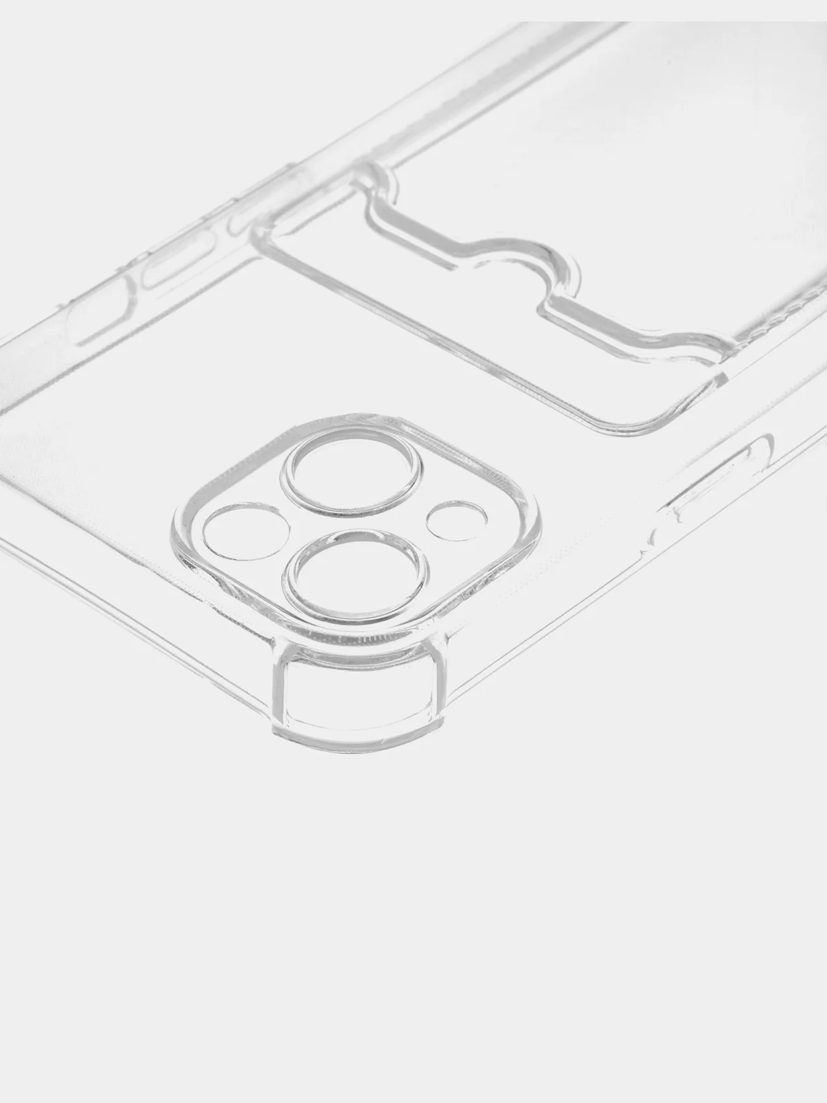 Белый противоударный чехол BROSCORP для Apple iPhone 13 силиконовый с усиленными углами