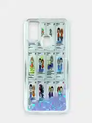 Золотой чехол Samsung Galaxy M21, M30s (Самсунг Галакси М21, М30с) переливающийся жидкий блестками