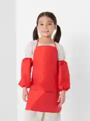 Красный фартук для труда, с нарукавниками