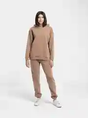 Бежевый спортивный женский костюм