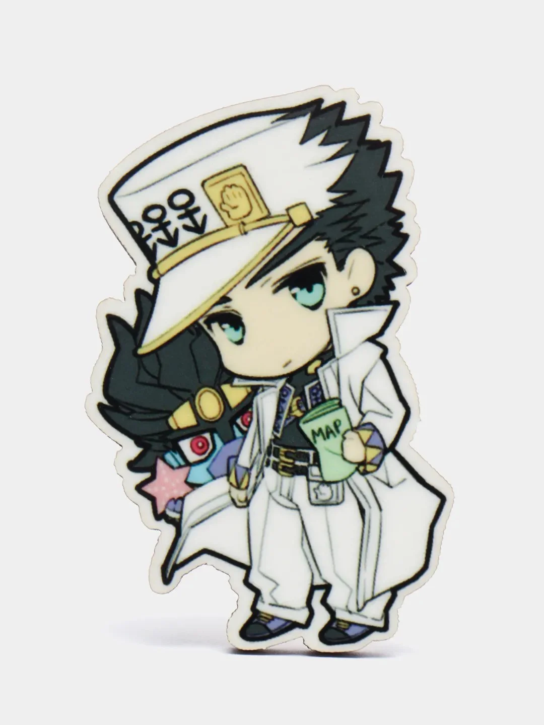 Багровый значки деревянные с аниме "JoJos Bizarre Adventure", "My Hero Academy", "Bungo Stray Dogs"