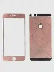 Розовый защитное стекло на экран и заднюю часть iPhone 6 Plus, 6S Plus