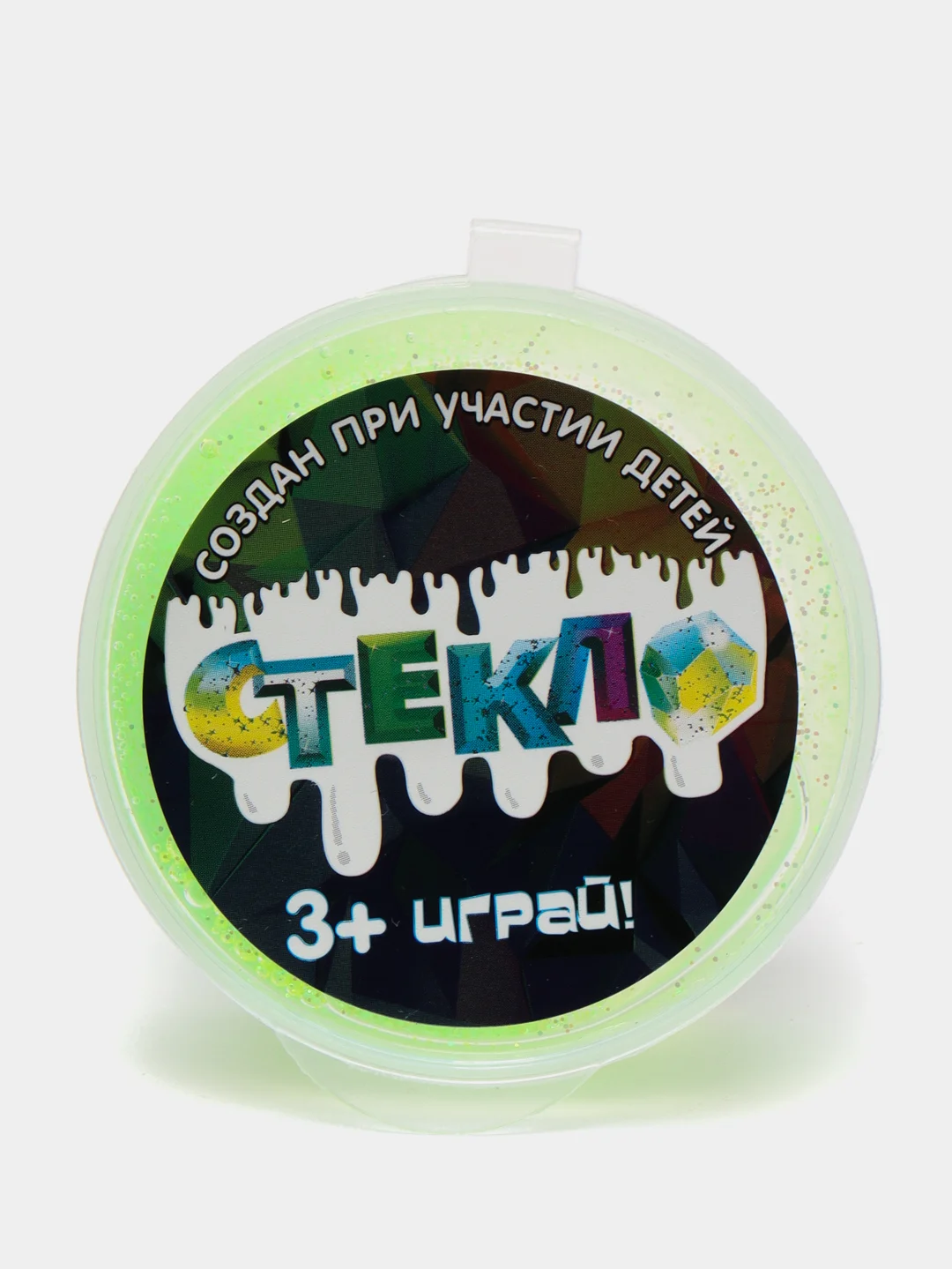 Зеленый слайм-мини "Стекло"