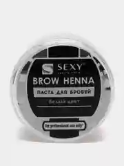 Паста для бровей SEXY BROW HENNA, белый цвет, 15г (броу паста)