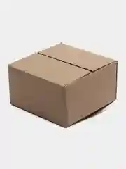 Картонная коробка  для упаковки подарка / коробка для подарка крафт однотонная новогодняя