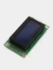 Дисплей LCD 0802+I2C, зеленый / синий