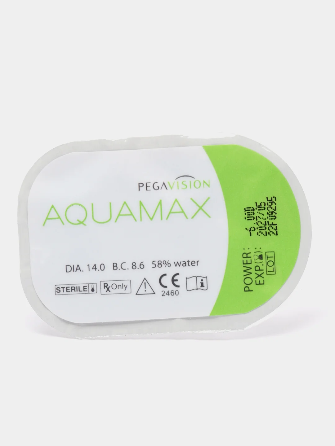 Контактные линзы PEGAVISION "AQUAMAX", двухнедельные, 1 блистер, 2 блистера