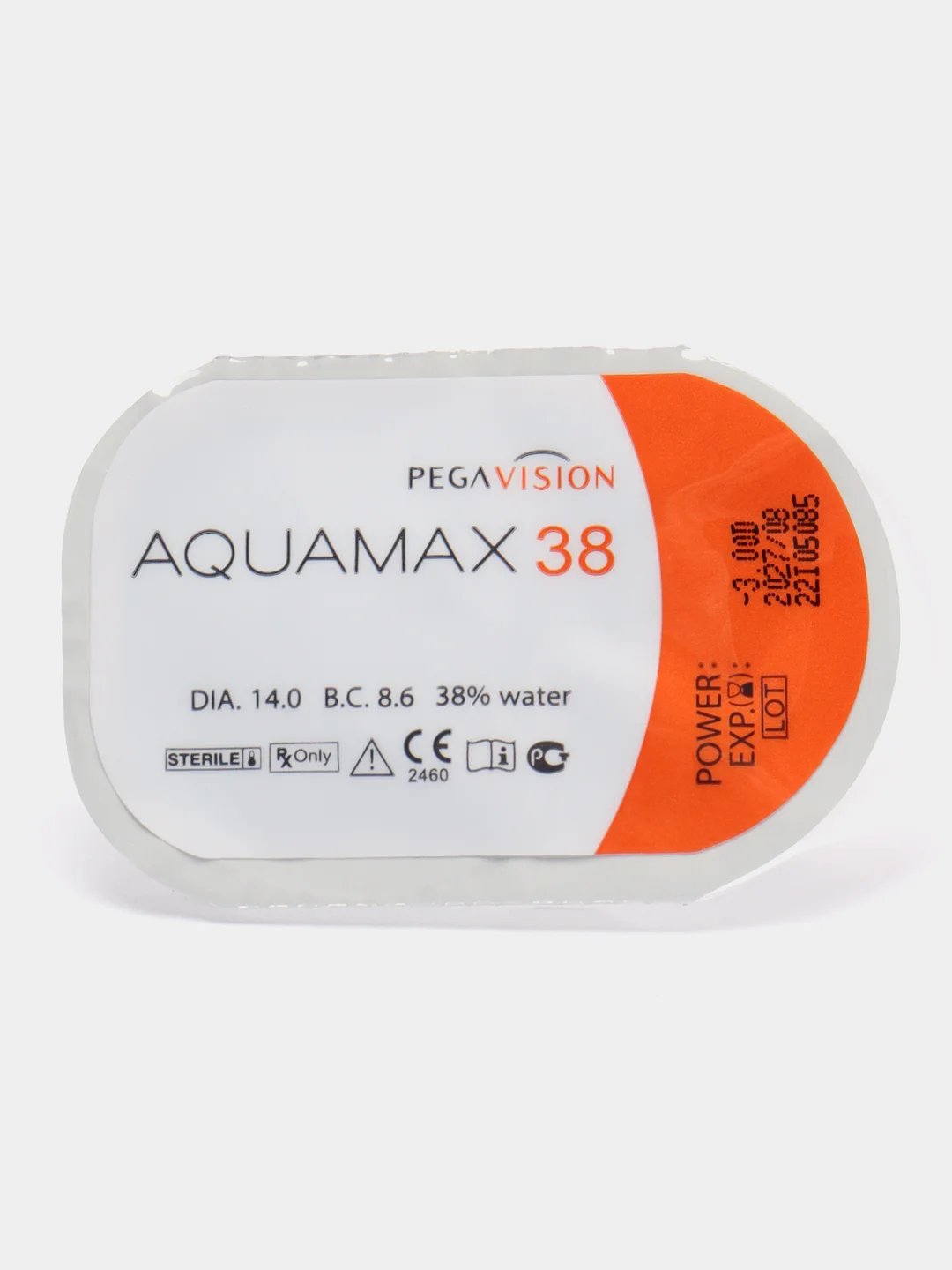 Контактные линзы Pegavision "Aquamax 38", квартальные