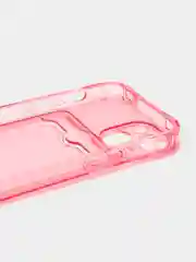 Желтый чехол силиконовый с кармашком для карты iPhone 13, 14 (Mini, Pro, Pro Max, Plus)
