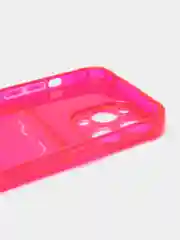 Красный чехол силиконовый с кармашком для карты iPhone 13, 14 (Mini, Pro, Pro Max, Plus)