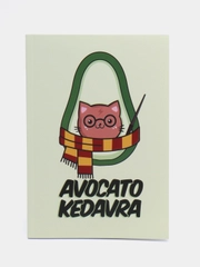 Ежедневник А5 Avocato kedavra, в тонкой обложке, 80 листов