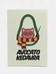 Ежедневник А5 Avocato kedavra, в тонкой обложке, 80 листов