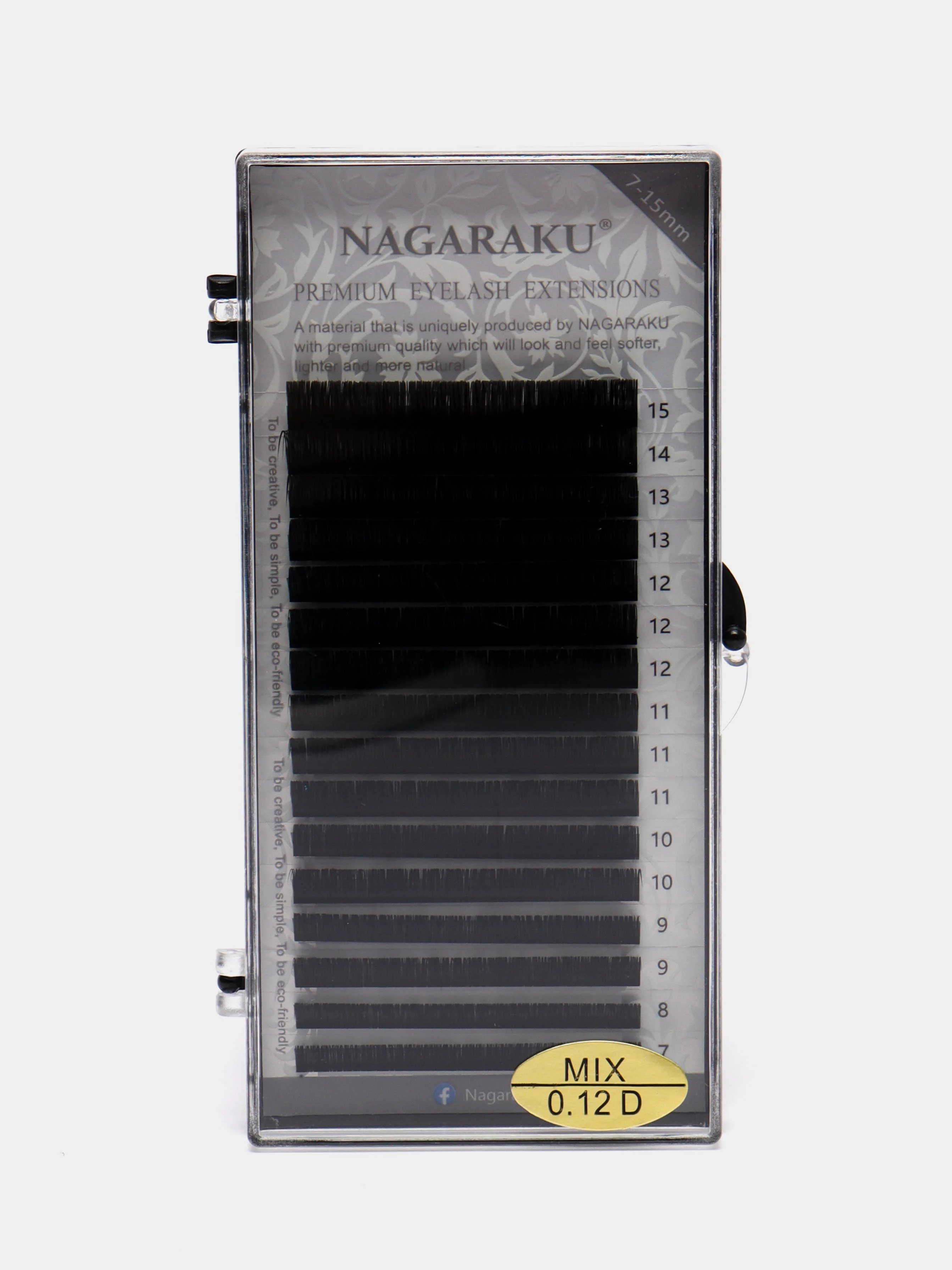 Ресницы для наращивания Nagaraku, микс 7-15 мм