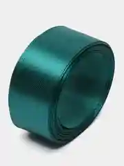 Тёмно-бирюзовый лента атласная, 2,5 см