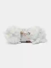 Белый пряжа Alize Puffy, петельки большие, микрополиэстер, 100 г, 9 м