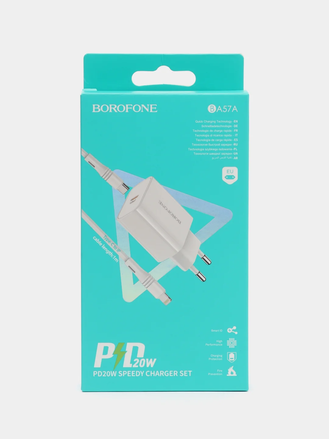 Быстрая зарядка HOCO / BOROFONE PD20W / QC 3.0 кабель Type-С iPhone