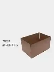 Картонная коробка  для упаковки подарка / коробка для подарка крафт однотонная новогодняя