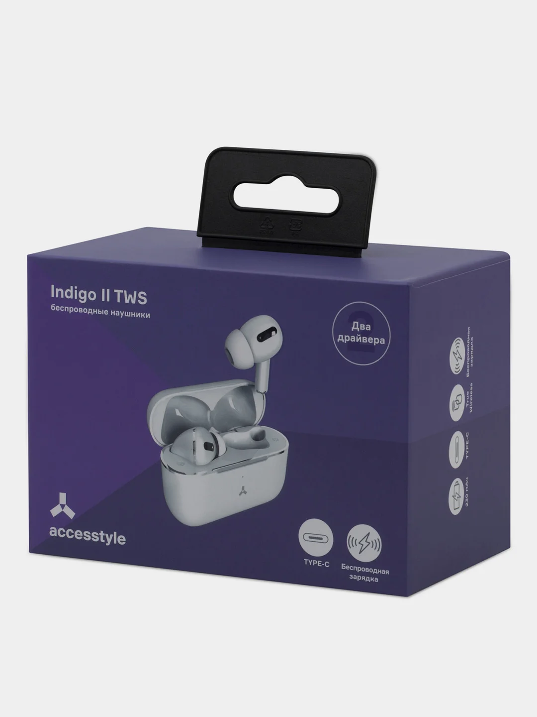 Белый беспроводные наушники Accesstyle Indigo II TWS