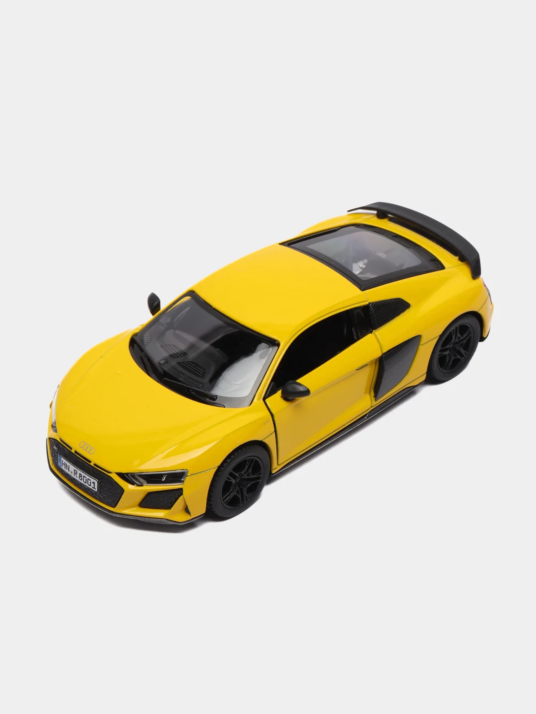 Желтый машинка металлическая инерционная/ 2020 Audi R8 Coupe KT5422D модель 1:36 Kinsmart