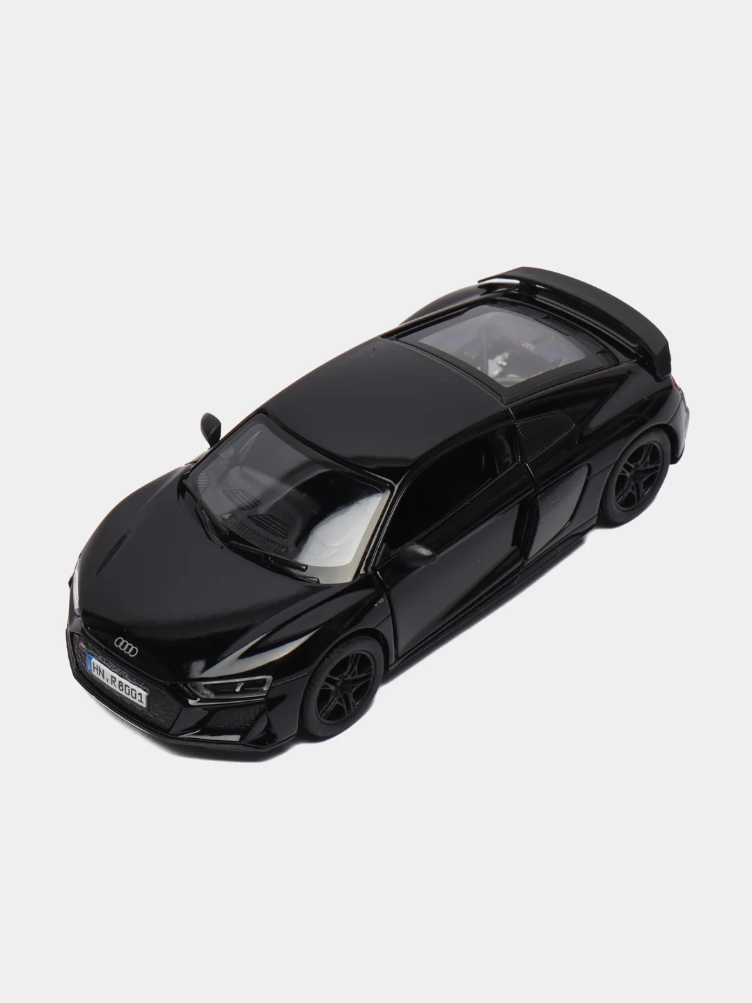 Черный машинка металлическая инерционная/ 2020 Audi R8 Coupe KT5422D модель 1:36 Kinsmart