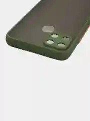 Лесной зеленый чехол Realme C21Y / C25Y / Реалми C21Y / C25Y пластиковый, матовый, с цветными кнопками