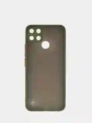 Лесной зеленый чехол Realme C21Y / C25Y / Реалми C21Y / C25Y пластиковый, матовый, с цветными кнопками