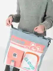 Бирюзовый сумка-шоппер, текстильная